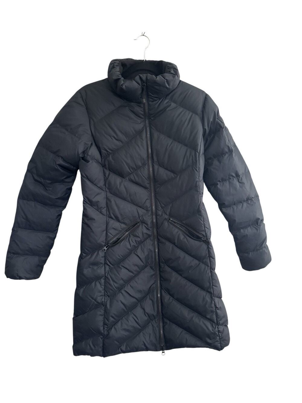 KJUS Womens 38 / Medium Burnaby Coat Black Pockets Down Puffer Long Jacket #NE